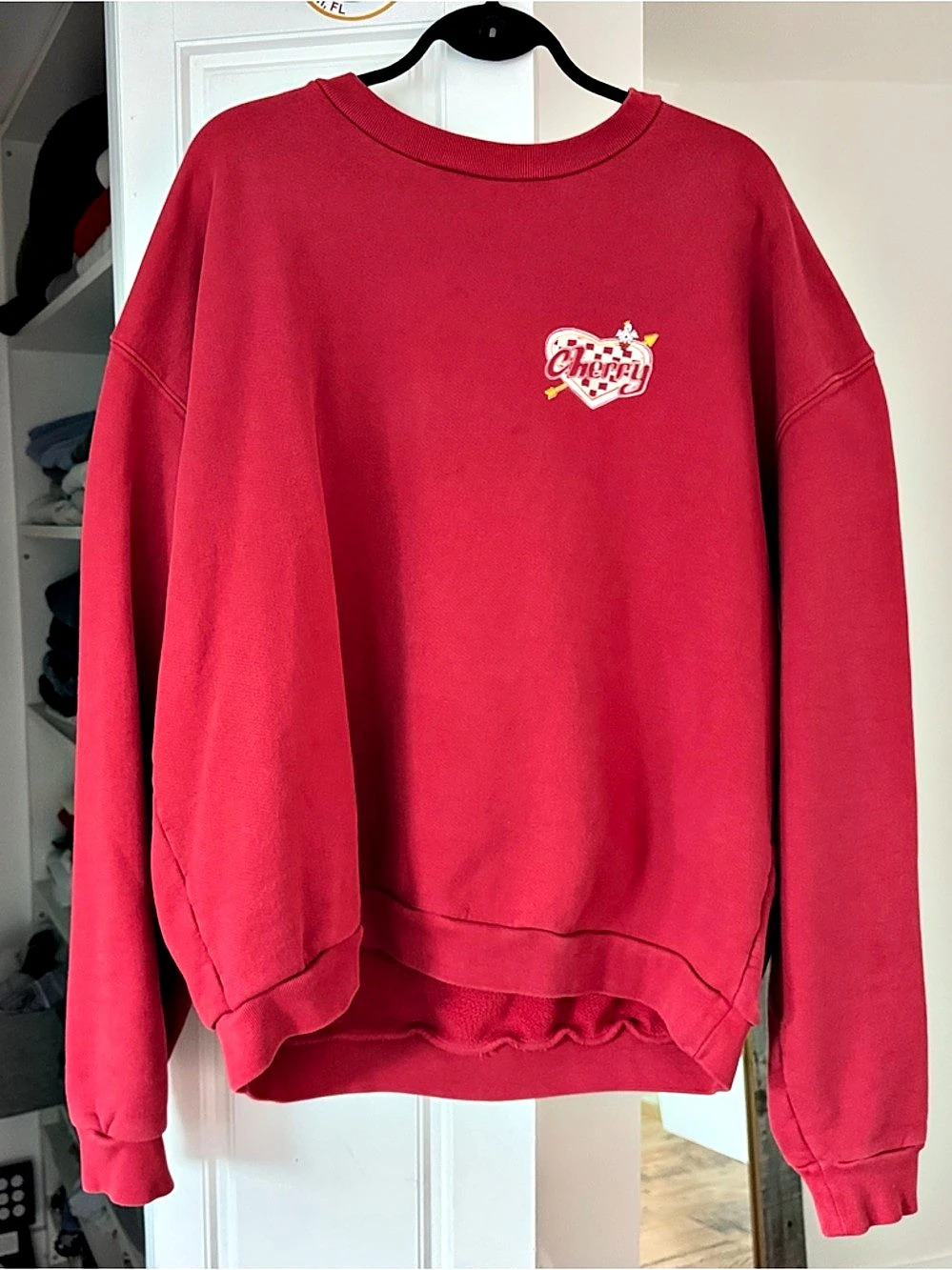 Cherry Los Angeles Cherry Graphic Sweatshirt in Red